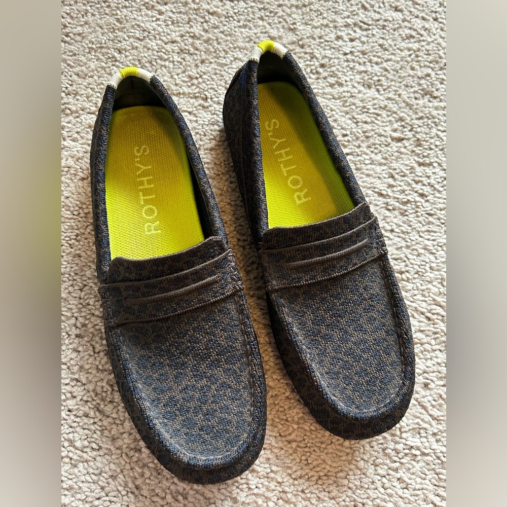 Rothy’s The Driver Loafer - Chocolate Spot leopard - women’s 9